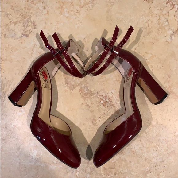 NWT burgundy Vince Camuto high heels - Picture 5 of 5